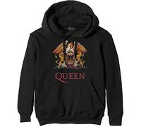 Queen 'Classic Crest' (Schwarz) Kapuzenpullover (XXL)