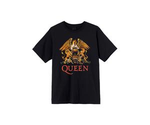 Queen - Classic Crest - T-Shirt - Schwarz - M - 100% Baumwolle Schwarz M