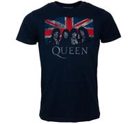 Queen - Dunkelblaues T-Shirt Union Jack XXL