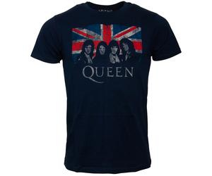 Queen - Dunkelblaues T-Shirt Union Jack XXL