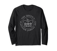 Queen Elizabeth Platin Jubiläum 70 Jahre Offizielles Emblem Langarmshirt