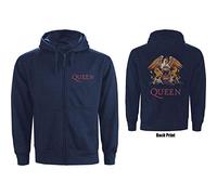 Queen - Felpa # S Unisex Blue # Classic Crest