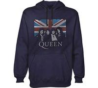Queen - Felpa # S Unisex Blue # Union Jack