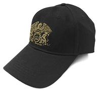 Queen 'Gold Classic Crest' (Schwarz) Baseball Kappe