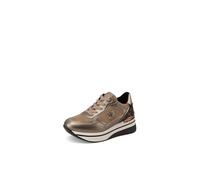 QUEEN HELENA Hohe Sneaker, Platform, leicht, für Damen X33-26, bronze, 37 EU