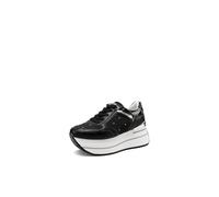 QUEEN HELENA Platform Sneakers für Damen X34-47, X34 49 Schwarz, 40 EU