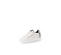 QUEEN HELENA QH8003 Sneakers aus Leder, Platform, Freizeitschuhe für Damen, Qh8004 Weiß, 37 EU