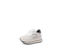 QUEEN HELENA Sneakers Hohe Turnschuhe Platform Damen X33-17, grau, 41 EU