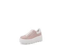 QUEEN HELENA Sneakers Platform Hohe Turnschuhe mit Keilabsatz Casual Damen X32-11, Rosa, 40 EU