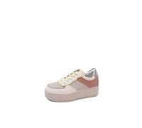 QUEEN HELENA Turnschuhe Platform Casual Damen X26-12, X29 18 Beige, 38 EU