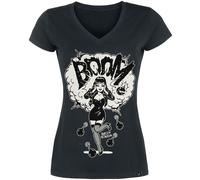 Queen Kerosin Boom Damen-T-Shirt - schwarz M