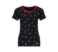 Queen Kerosin Cherry“ Ringer T-shirt with all-over print T-Shirt schwarz in XL