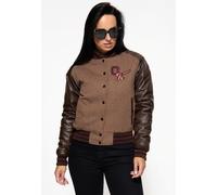 Queen Kerosin College Jacke QKI19003 Braun-XXL