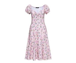 Queen Kerosin Damen Allover-Print Swingkleid Poodle pink L