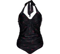Queen Kerosin Damen Aop Badeanzug QKU411010 Black-XS