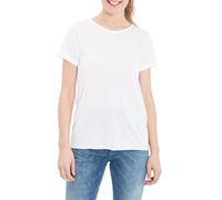 Queen Kerosin Basic T-Shirt aus Viskose-Mix QK120056 Offwhite-M