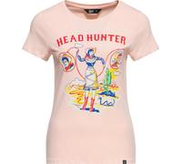 Queen Kerosin Damen Basic T-Shirt "Head Hunter" QKU41011 Pink-S
