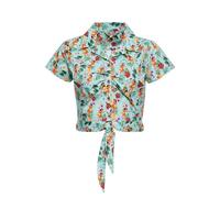 Queen Kerosin Hula Girls Damen Bluse, Größe L