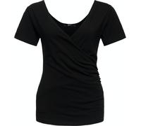 Queen Kerosin Damen Blusentop Schwarz-M