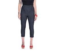 Queen Kerosin Damen Capri Jeans Mit Angesagter Rosenstickerei Wild & Free Wild & Free