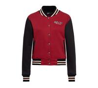 Queen Kerosin Damen College Jacke Built it up! rot XS