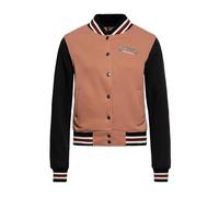 Queen Kerosin Damen College Jacke Sweatjacke Baseball Jacke Regular Fit Built It Up Rockabella 50S Rockabilly Vintage Built It Up!