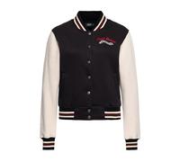 Queen Kerosin Damen College Jacke Sweatjacke Baseball Jacke Regular Fit We Can Do It Woman Rockabella 50S Rockabilly Vintage Rock'n' Roll Retro STYL We Can Do It