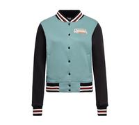 Queen Kerosin Damen College Jacke Sweatjacke Regular Fit Langarm Vintage Retro Sun Valley Idaho Nostalgie Pin-Up Rockabella Sun Valley