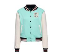 Queen Kerosin Damen College Jacke · Varsity Jacket · Rückenstickerei · Frontstickerei · Rundhals · Stehkragen · Vintage · Motorroller · Retro · Pinup · Rockabilly · Vintage Love