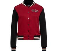Queen Kerosin Damen College Jacke Sweatjacke Baseball Jacke Regular Fit We Can Do It Woman Rockabella 50S Rockabilly Vintage Rock'n' Roll Retro STYL We Can Do It