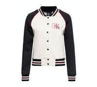 Queen Kerosin Damen College Sweatjacke Stickerei Regular Fit Retro Vintage Style Sweat Jacke Baseball Jacke Rockabella 50S Poodle Lounge