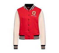 Queen Kerosin Damen College Sweatjacke Stickerei Regular Fit Retro Vintage Style Sweat Jacke Baseball Jacke Rockabella 50S Q