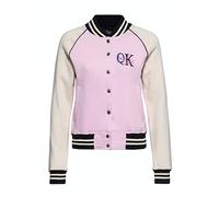 Queen Kerosin Damen College Sweatjacke Stickerei Regular Fit Retro Vintage Style Sweat Jacke Baseball Jacke Rockabella 50S Poodle Lounge