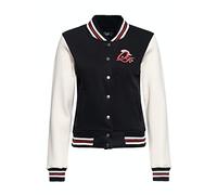 Queen Kerosin Damen College Sweatjacke Rebel at Heart schwarz XS