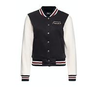 Queen Kerosin Damen College Sweatjacke Vintage Stickerei Pin Up Rockabella Regular Fit Retro Vintage Style Sweat Jacke Baseball Jacke I Can Do It