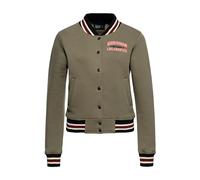 Queen Kerosin Damen Collegejacke Sweatjacke College Style High School Los Angeles Vintage Rockabilly 50s Damen Stickerei Beep Beep