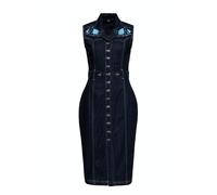 Queen Kerosin Damen Denim Bleistiftkleid Denim-XS