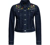 Queen Kerosin Damen Denim Jeansjacke Denim-XS