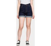 Queen Kerosin Damen Denim Short High Waist QK4210419000 Dark Blue-33