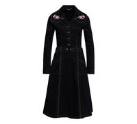 Queen Kerosin Damen Swingkleid Denimkleid Jeanskleid Vintage Retro Rockabella Rockabilly 1950S 50S Western Rock'n'roll