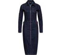 Queen Kerosin Damen Denim Workwear Pencil Kleid Denim-S