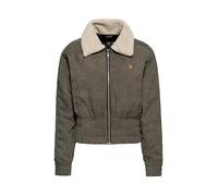 Queen Kerosin Damen Fliegerjacke Cordjacke Trucker Jacke Vintage Jacke Damen Retro Detroit Workwear Sherpa Qk