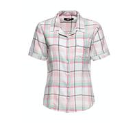 QUEEN KEROSIN Damen Hemdbluse Retro-bluse Reverskragen Karomuster Kariert Retro Vintage Kurzarm