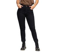 Queen Kerosin Damen High Waist Slim Fit Jeans Betty schwarz 27W/34L