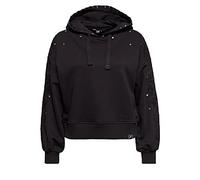 Queen Kerosin Damen Hoodie | Boyfriend Fit | Stickereien | Nieten Rose Face