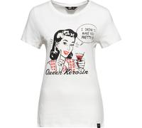 Queen Kerosin Damen Print T-Shirt I Drink to make you pretty orange 3XL