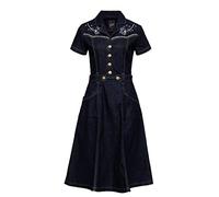 Queen Kerosin Damen Jeanskleid | Denim Kleid | Western | Vintage | Swingkleid | 50S | Rockabilly