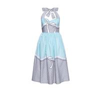 Queen Kerosin Damen Kleid Sommerkleid Polka Dots Retro Vintage 50S Swingkleid Rockabella Pin-Up 60S A-Linie