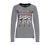 QUEEN KEROSIN Langarmshirt Mit plakativem Vintage 50´s Pin-up Comic-Style Not Your Doll, schwarz, XXL schwarz