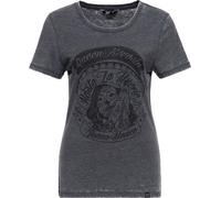 Queen Kerosin Damen Loosefit T-Shirt "Tijuana Mexio" QKI41015 Black-S